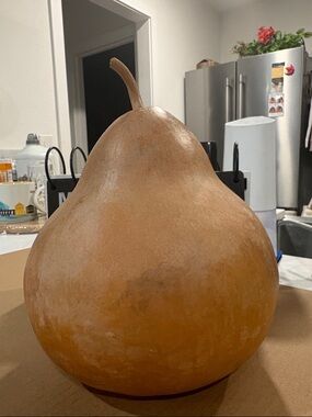Source Unknown Rustic Tan-Brown Gourd Sculpture